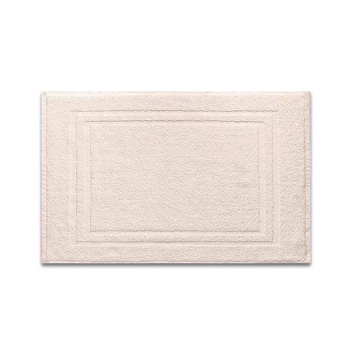 Grand Royal Bath Mat, Cotton Double Frame Border, 21x32, 9.5 lbs/dz, Beige
